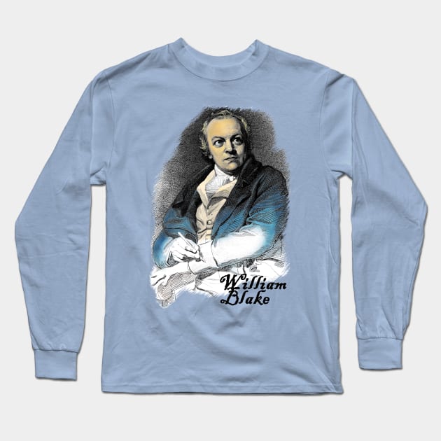 William Blake - Portrait of The Artist Long Sleeve T-Shirt by The Blue Box